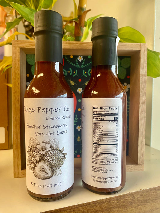 Pungo Pepper Sauce - Scorching Strawberry 🌶️🌶️🌶️🌶️🌶️ ￼