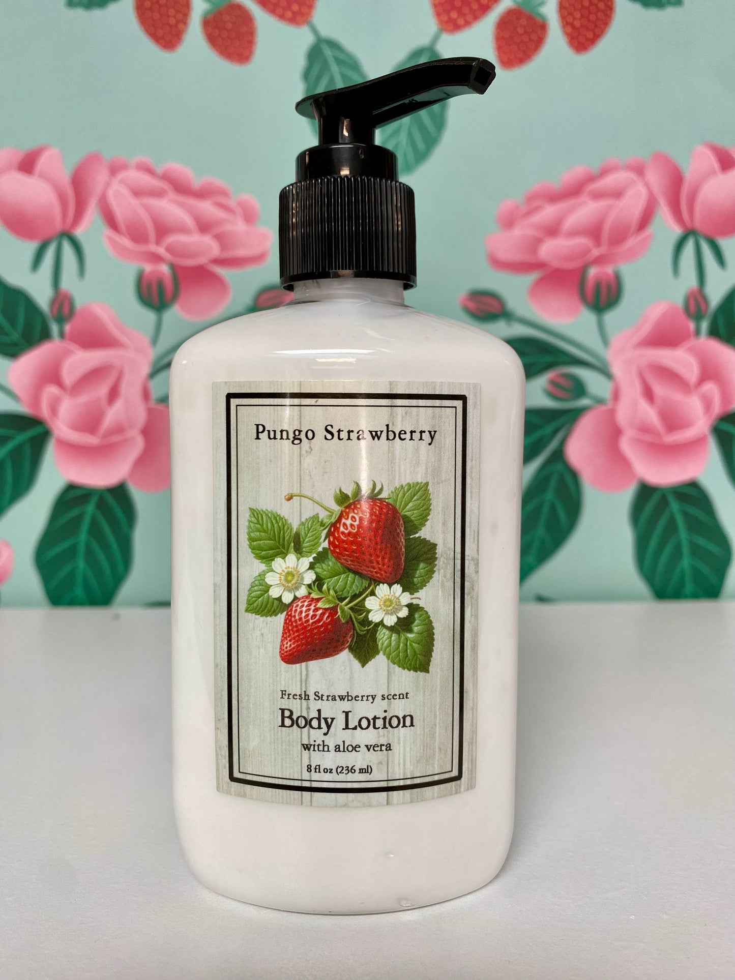 Pungo Strawberry Farm Market Strawberry Body Lotion 8 oz