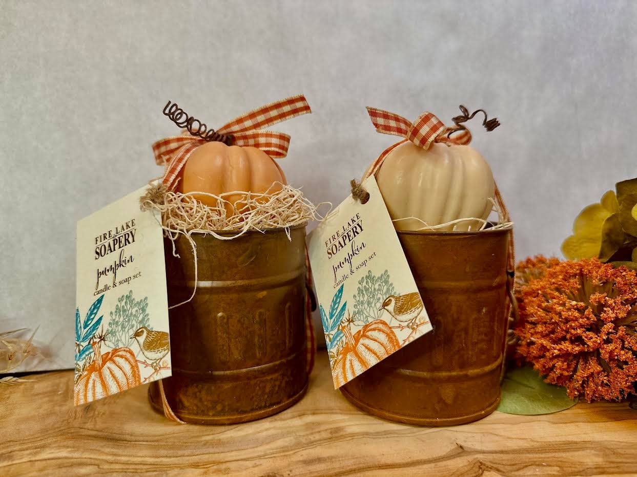Pumpkin Candle & Soap Set