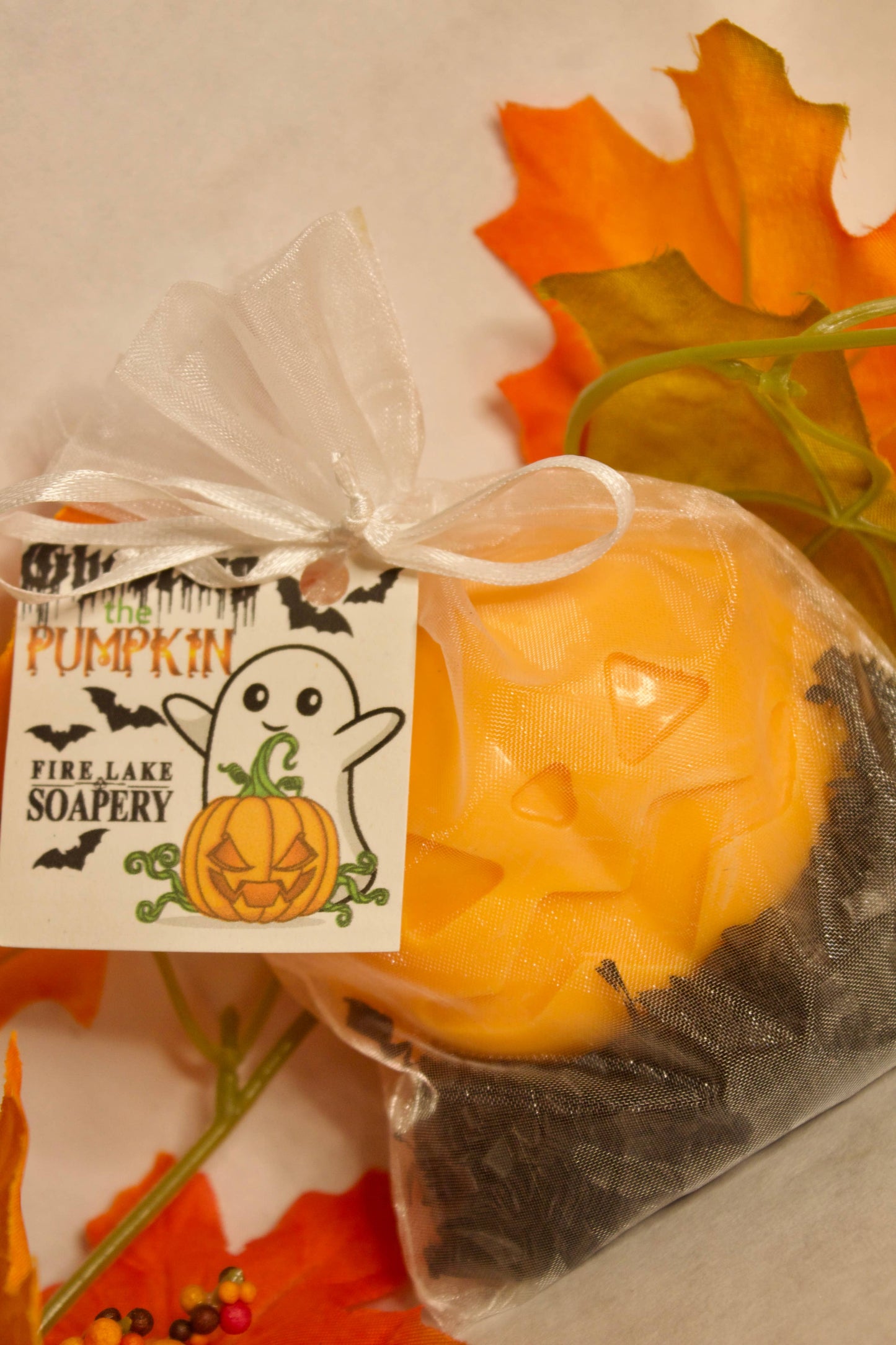 Pumpkin & Ghost Soaps in Gift Bag