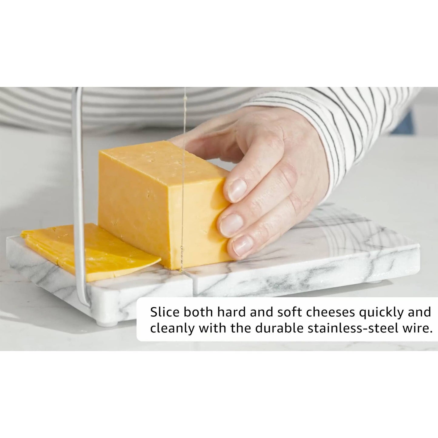 Fox Run Marble Cheese Slicer, 2 Replacement Wires, 8" x 5"