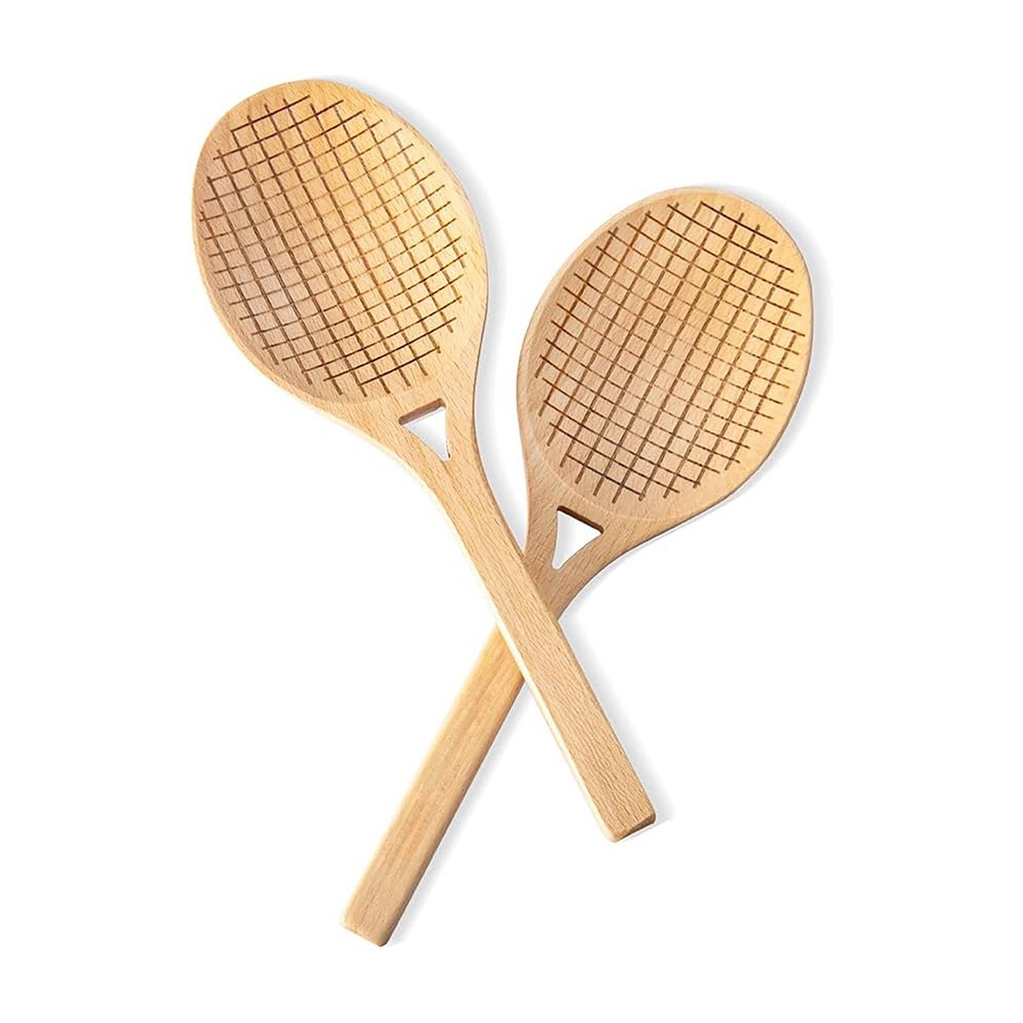Fox Run Beechwood Tennis Racket Salad Servers, Set of 2
