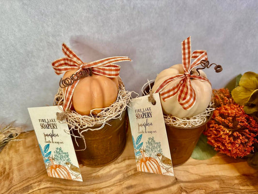 Pumpkin Candle & Soap Set