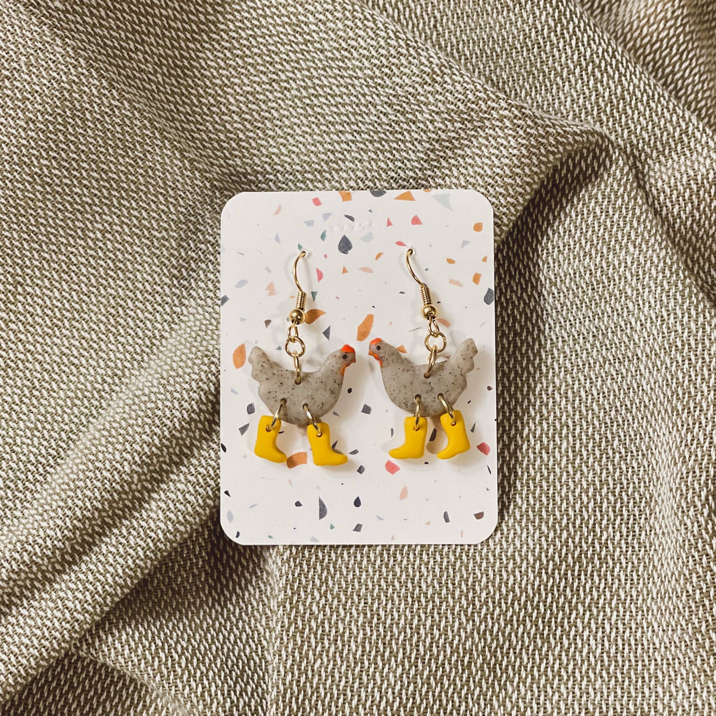 Assorted Pack: Chickens with Boots Earrings