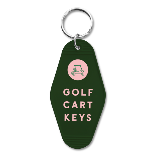 Retro Hotel Keychain - Golf Cart Keys