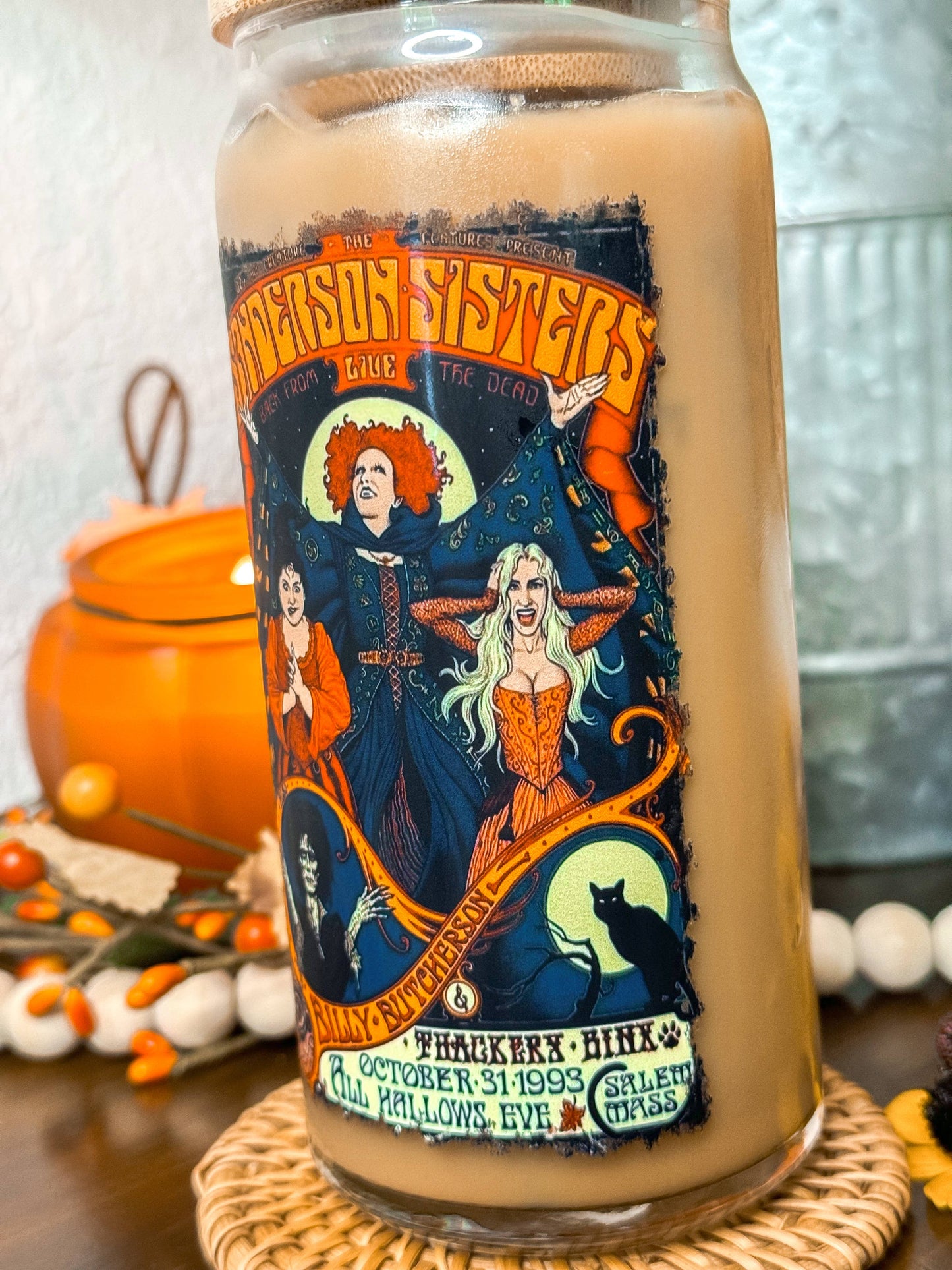 Sanderson Sisters Tour 16oz Halloween Glass Cup