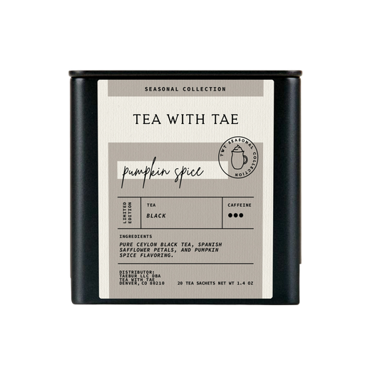 Pumpkin Spice Black Tea Seasonal Gift Tin (20 tea bags)