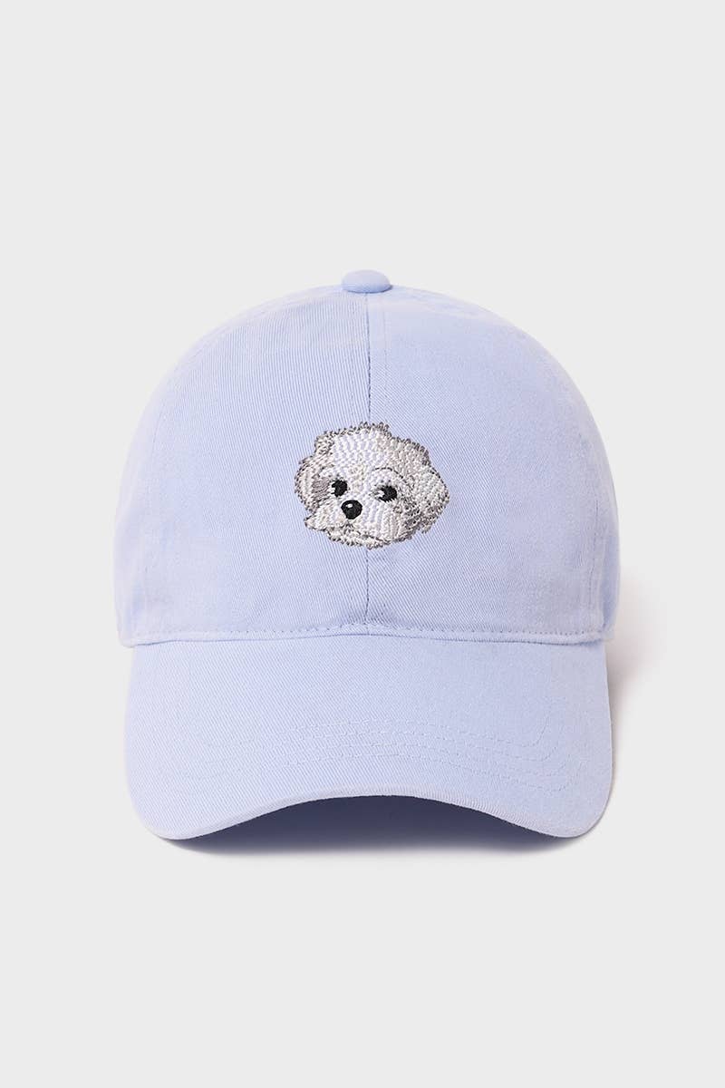 Needlepoint Maltese Baseball Cap / hat