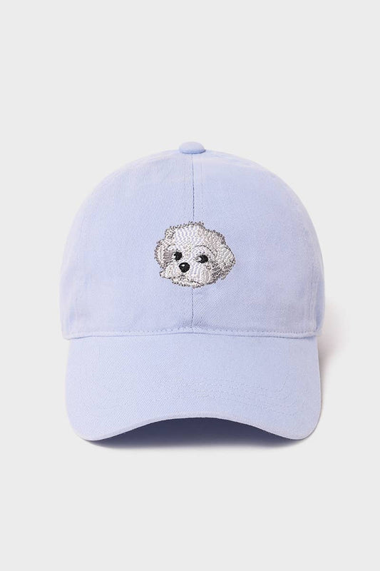 Needlepoint Maltese Baseball Cap / hat